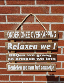 Onder onze overkapping