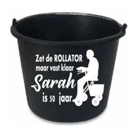 Emmer tekst zet de rollator maar klaar sarah is 50 jaar