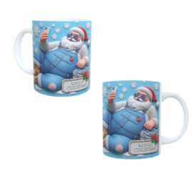 Koffie beker - thee mok - Christmas - kerst - man - vrouw