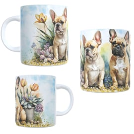 Koffie beker - thee mok - bulldog - frenchie - hond