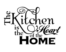 Muur sticker  The kitchen is the hart of the home   - Keuken - Decoratief -