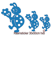 Raamstickers Lieveheersbeestjes 3 stuks