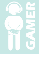 Muur - raam deur - sticker Gamer - decoratief - Jongens kamer  80x50 cm