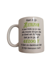 Beker Kleinzoon - verjaardag geschenk