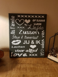 Tekstbord Zussen