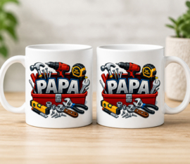 Gepersonaliseerde Mok 330ml – Tool Design Papa/Opa/Bonus Papa / Bonus Opa