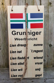 Weerbord Groningse