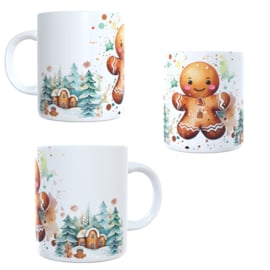 Koffie beker - thee mok - kerst - poppetje