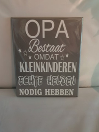 Tekst Opa bestaat