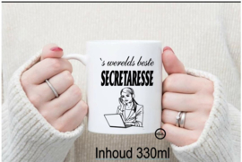 Bedrukte beker beste secretaresse