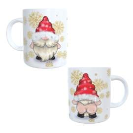 Bedrukte beker - stoute kerst man - freestdagen