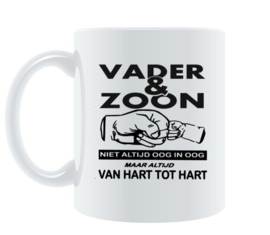 Bedrukte beker Vader en zoon - Verjaardag - Vaderdag