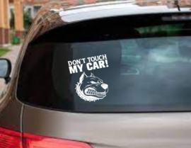 Auto sticker raamsticker Don`t touch my car