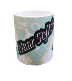 Bedrukte  Haarstylist - Koffie beker - Kapsalon