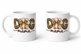 DOG Mama Mok – 330ml – Dubbelzijdig bedrukt – Dierenprint Design