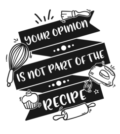 Muursticker keuken Your opinion is not  - Wall sticker - Deursticker