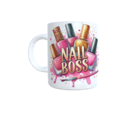 Koffie beker - thee mok nail boss - nagelstudio - nagelstyliste