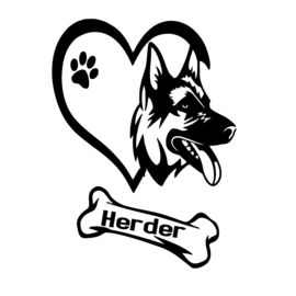 Auto - raam sticker Herder