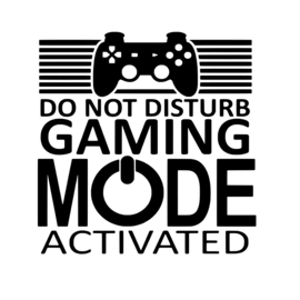 Muur - deur - raam sticker Gaming Do not disturb