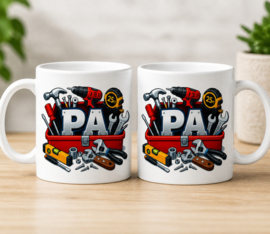 Gepersonaliseerde Mok 330ml – Tool Design Papa/Opa/Bonus Papa / Bonus Opa