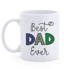 Bedrukte beker Best Dad - Mok - Verjaardag - Vaderdag - Papa