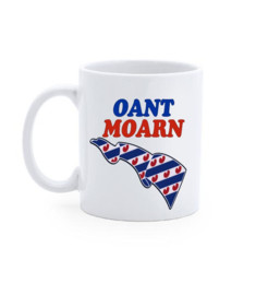 Bedrukte beker fries  tekst  OANT MOARN