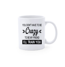 Bedrukte Crazy - collega werkvloer - verjaardag geschenk