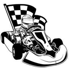 Muur sticker Race auto - jongens - slaapkamer - speelkamer 30x28 cm
