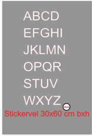 Alfabet hoofdletters  deurstickers - Klikostickers - Naamborden