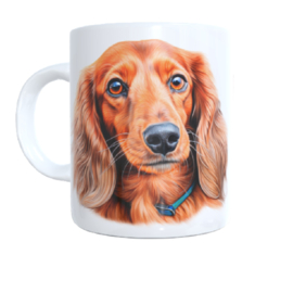 Koffie beker - thee mok - afbeelding - honden - dieren - liefhebbers - dierenprint - dog