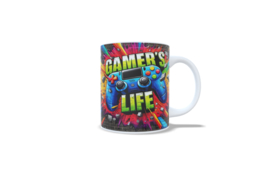 Koffie beker - thee mok - spreuk - gamers life