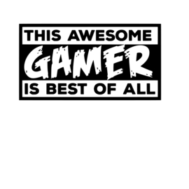 Muur - deur sticker  This awesome Gamer  Slaapkamer - Jongenskamer