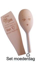 Set pollepel en spatel  een geschenk voor moederdag