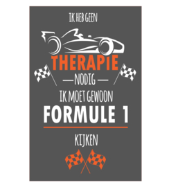 Tekstbord formule 1 - race wagen - racen