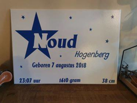 Geboorte bord
