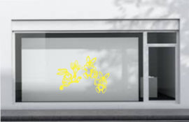 Raamsticker Paashaasjes - Pasen - Decoratief - Raam-  decoratie Looster-art&design