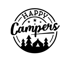 sticker Happycamper - camping - caravan