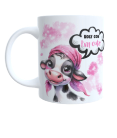 Koffie beker - the mok Holy cow - I`m cute