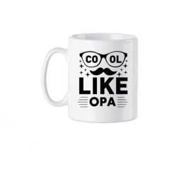 Beker Papa - Opa - Dad - Like - cool - vaderdag - verjaardag Looster-art@design