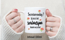 Bedrukte beker  secretaressejaar