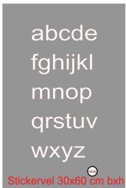 Alfabet kleine letters  deurstickers - Klikostickers - Naamborden