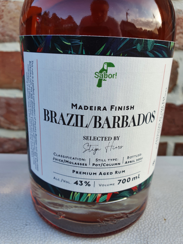 Barbados-Brazil Madeira cask finished rum by Sabor