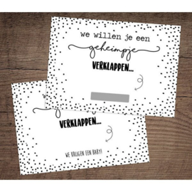 Kraskaart 'we krijgen een baby'