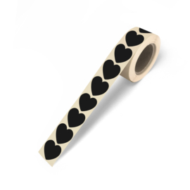 Mini hearts black