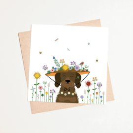 Hoed vol bloemen