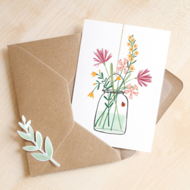 Glaasje bloemen