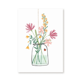 Glaasje bloemen
