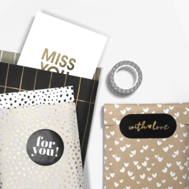 Cadeauzakje Solo Hearts Kraft