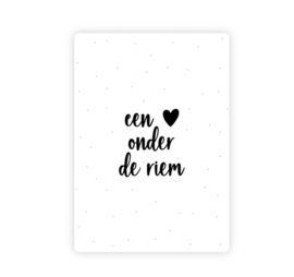 Een ♡ onder de riem