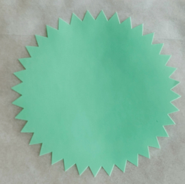 Cirkel met kartelrand mint